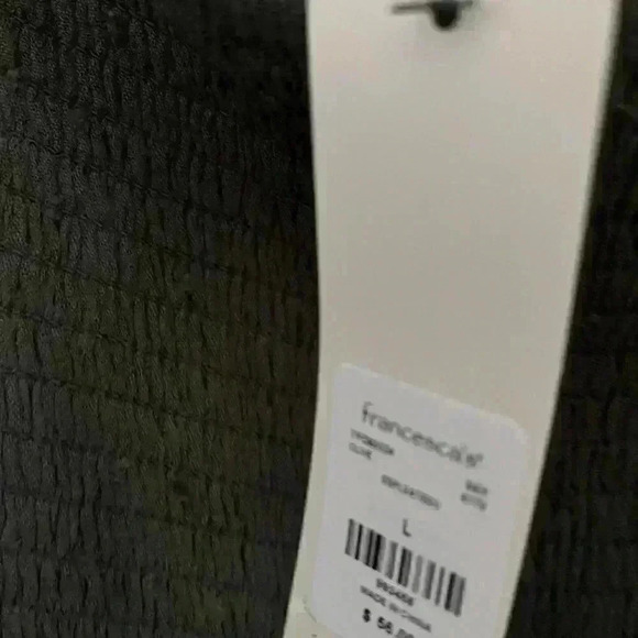 NWT Francesca’s Mi Ami Floral Ruffle Chiffon Mini Dress Green - Picture 6 of 6